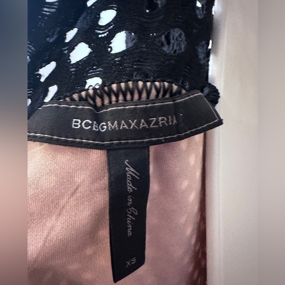 BCBG Max Azria Women’s Black Mesh Long Sleeve Dress, Size XS - Fit and Flare - Picture 8 of 8